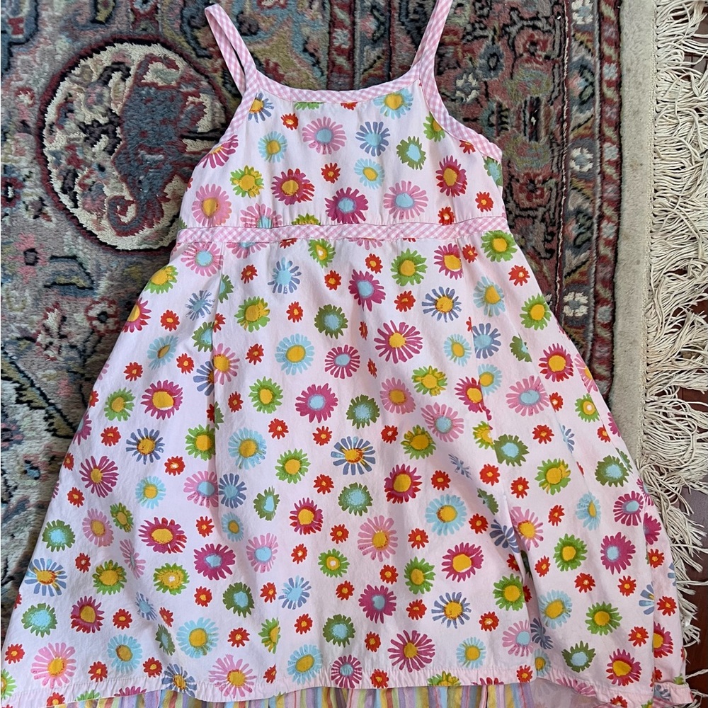 Garnet Hill Tiered Tank Dress, size 8.